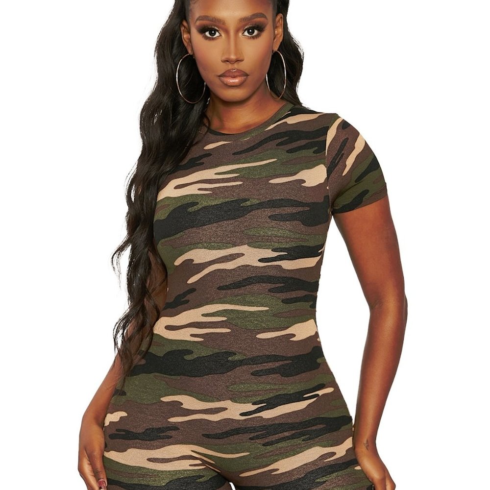 NWT Naked Wardrobe Camo Jumpsuit SOLD